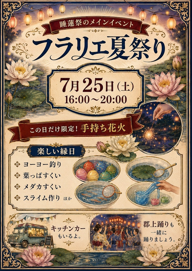 7/25　久屋大通庭園フラリエ　夏祭り
